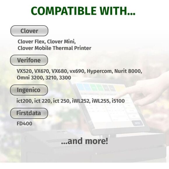 NEW 50 rolls Gorilla Printer Thermal Paper Receipt Roll 2-1/4" x 50' BPA Free - Picture 2 of 4